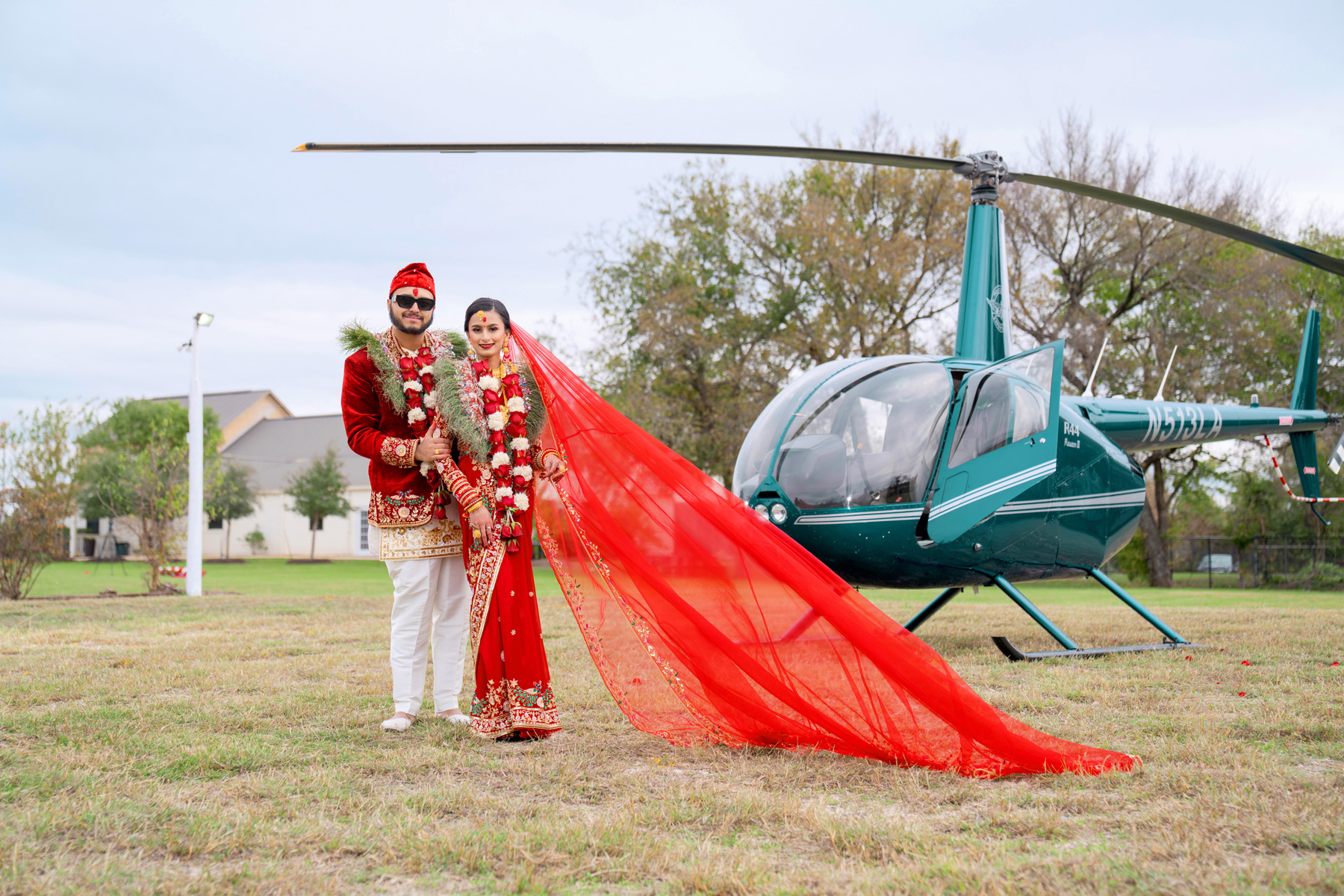 Helicopter Wedding Landscape
